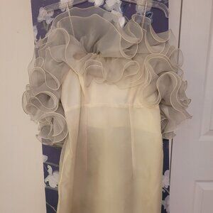Evening/Cocktail Dress w/Rhinestone shoulder straps, Size 6